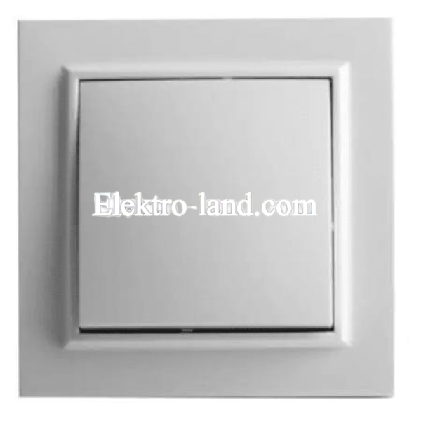 Выключатель одноклавишный Electro House белый Enzo